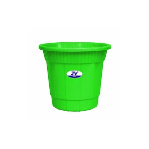 Open Plastic Dustbin Without Lid Green