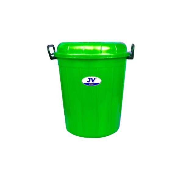 Plastic Storage Bucket Drum with Lid Green