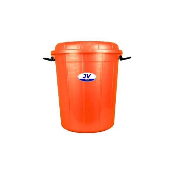 Plastic Storage Bucket Drum with Lid Yellow