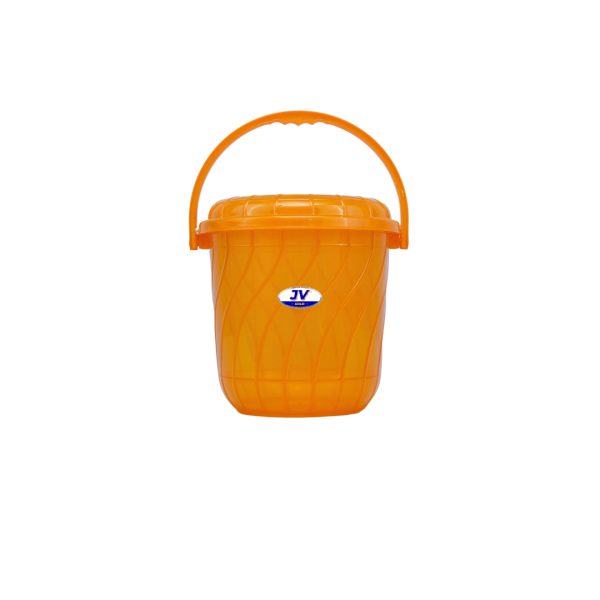 Bucket With Lid Orange