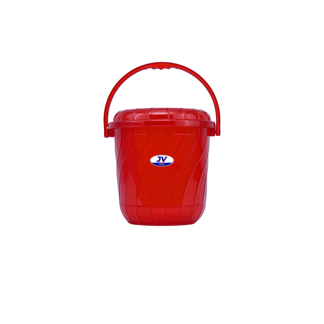 Bucket With Lid Red