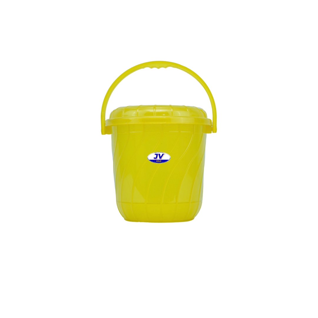 Bucket With Lid Yellow