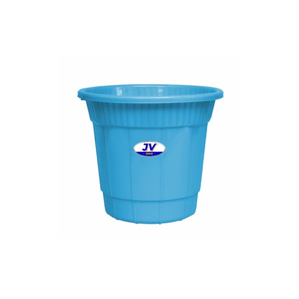 Open Plastic Dustbin Without Lid Blue